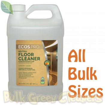 Earth Friendly Products, Neutral Floor Cleaner Concentrate, Lemon Sage - All Bulk Sizes | PL9325