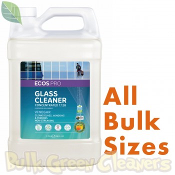 ECOS PRO Glass Cleaner, Vinegar, Concentrate, All Bulk Sizes (PL9297)