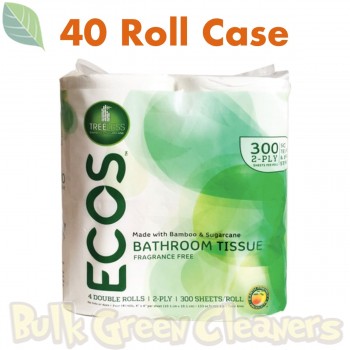ECOS, Treeless Toilet Paper, 40 Roll Case 300 2 Ply Sheets Per Roll | 995510
