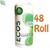 ECOS Tree-Free Paper Towels - 48 Roll Case | PL9954/08