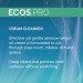 ECOS PRO Creamy Cleanser, Attributes