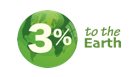 3% to the Earth